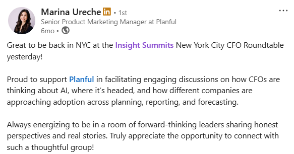 LinkedIn post