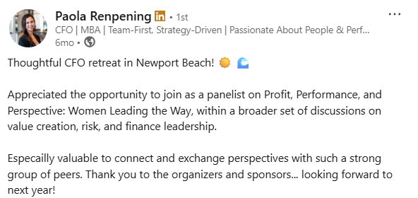 LinkedIn post